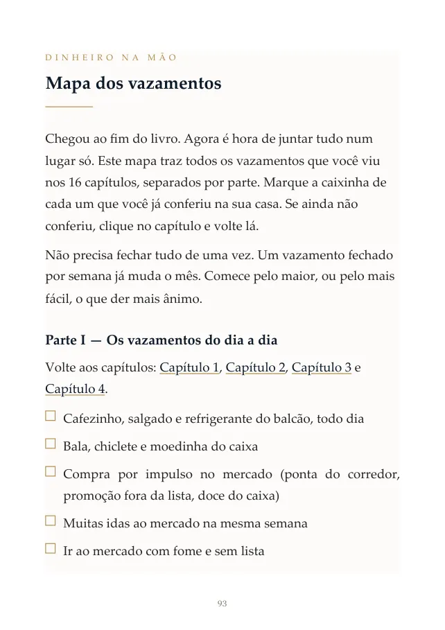 Mapa dos vazamentos, do Livro 2